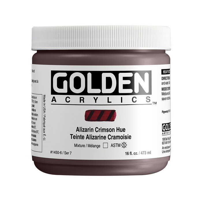 Golden Peinture Acrylique Heavy Body Carmesi Alizarina 473 ml Golden Peinture Acrylique Heavy Body Carmesi Alizarina 473 ml