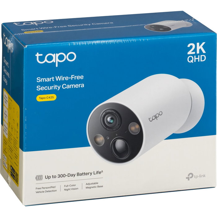 TP-Link Tapo C425 Caméra de sécurité sans fil 2K QHD Blanche TP-Link Tapo C425 Caméra de sécurité sans fil 2K QHD Blanche