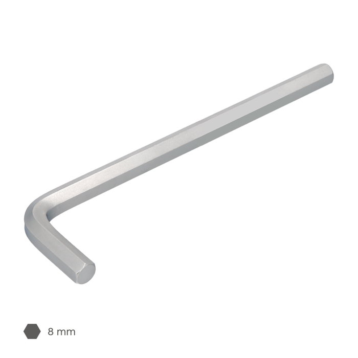 WOLFPACK LINEA PROFESIONAL Clé Allen longue 8,0 mm en acier chrome vanadium