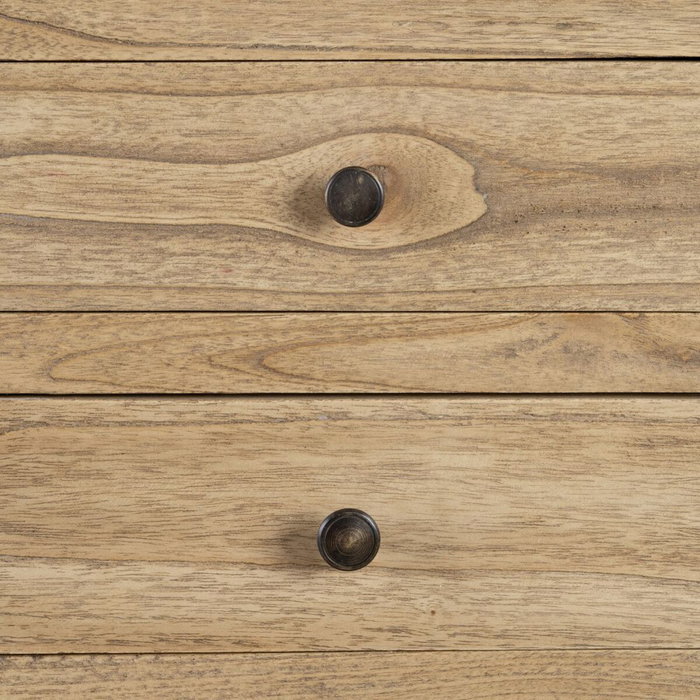 Table de Nuit MIRÓ Naturel bois mindi 44 x 34 x 77 cm Table de Nuit MIRÓ Naturel bois mindi 44 x 34 x 77 cm