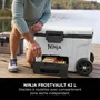 Ninja FrostVault 42 L - Glacière roulante avec zone sèche - Blanc nuage