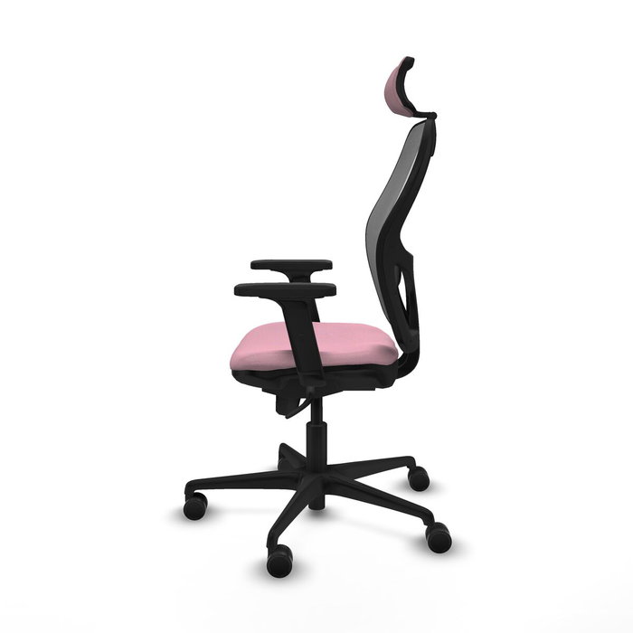 Piqueras y Crespo Chaise de Bureau 2D036N2 Rose avec Appui-tête