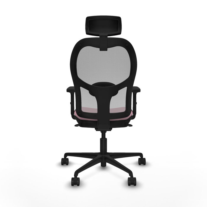 Piqueras y Crespo Chaise de Bureau 2D036N2 Rose avec Appui-tête