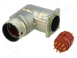 LAPP Connecteur M23 socle mâle 12 broches industriel doré