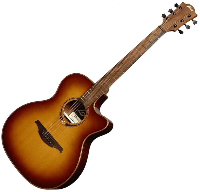 LAG Guitare Acoustique Tramontane 118 A/E Cutaway Brown Shadow