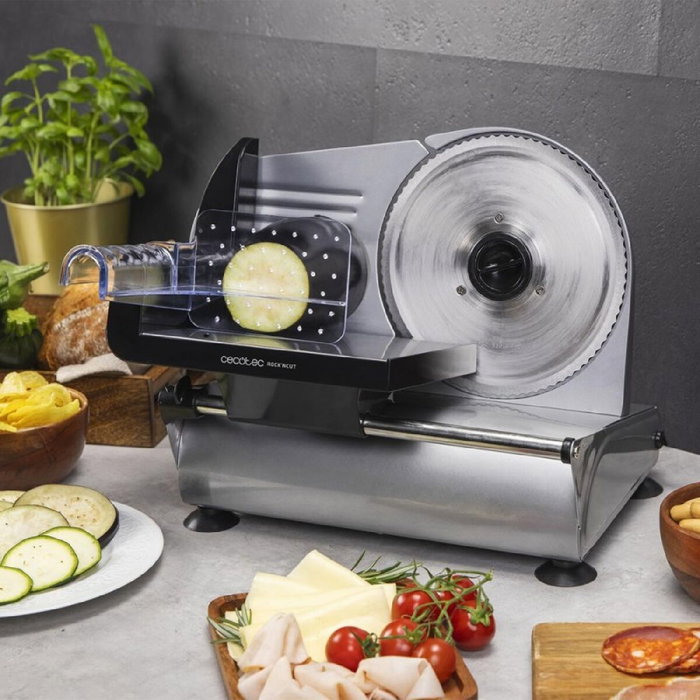 Cecotec Rock'nCut Advance Trancheuse de viande 180 W Gris Cecotec Rock'nCut Advance Trancheuse de viande 180 W Gris
