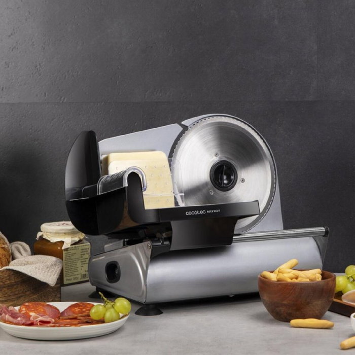 Cecotec Rock'nCut Advance Trancheuse de viande 180 W Gris Cecotec Rock'nCut Advance Trancheuse de viande 180 W Gris