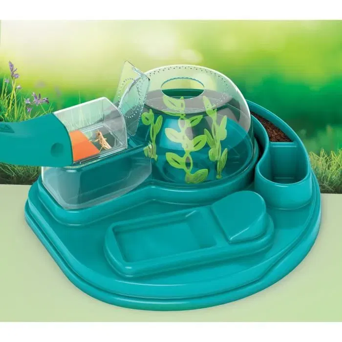 Clementoni - L'Observatoire des Insectes - Laboratoire d'Observation avec Dôme Transparent 360°, Loupe Intégrée et Outil de Capture - Jeu Scientifique