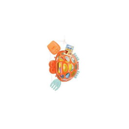 Color Baby Cubo de playa cangrejo - Seau de plage avec pelle, râteau et 3 moules - Diamètre 14 cm