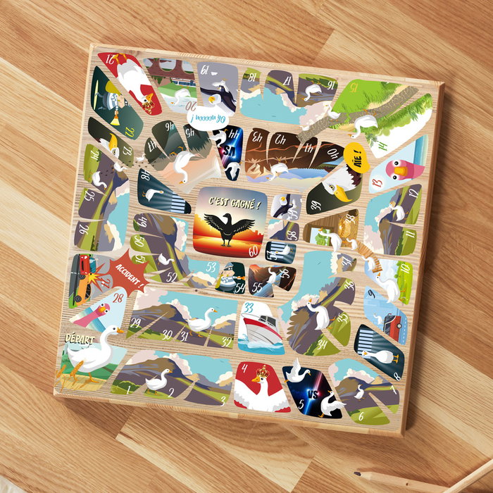 Mister Gadget Jeu de l'oie en bois