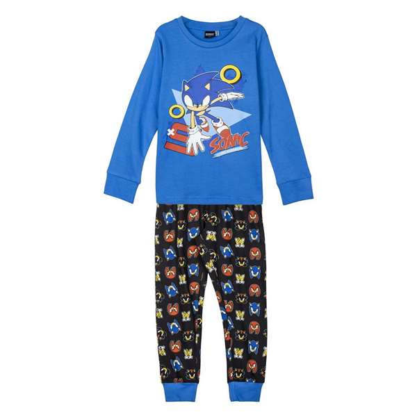 Cerdá Pyjama long enfant motif Sonic, tissu single jersey, taille 8 ans Cerdá Pyjama long enfant motif Sonic, tissu single jersey, taille 8 ans