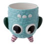 PUCKATOR Tasse 3D Monstruo Monstarz Azul 550ml en céramique - Non lavable au lave-vaisselle et micro-ondes