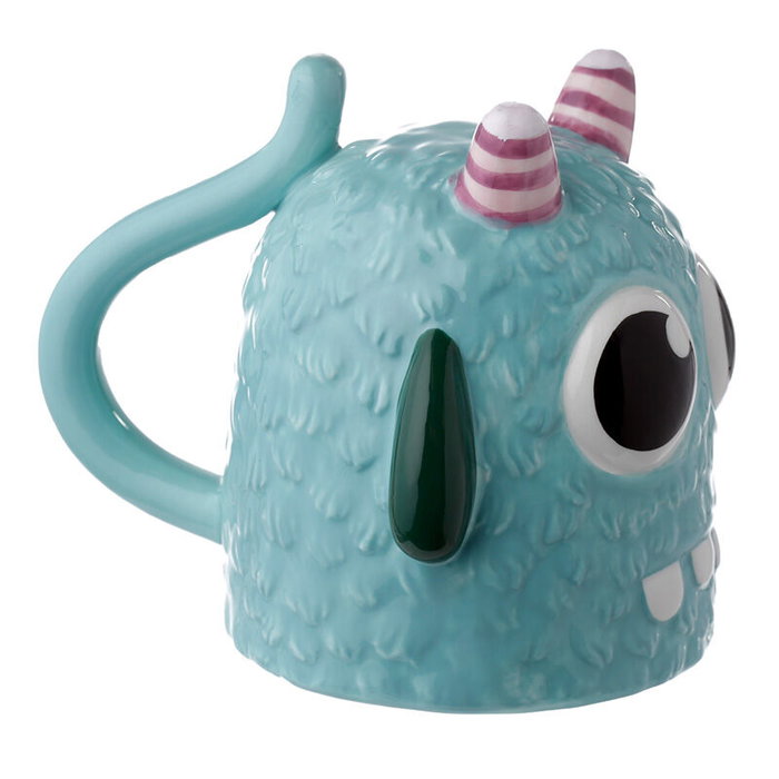 PUCKATOR Tasse 3D Monstruo Monstarz Azul 550ml en céramique - Non lavable au lave-vaisselle et micro-ondes