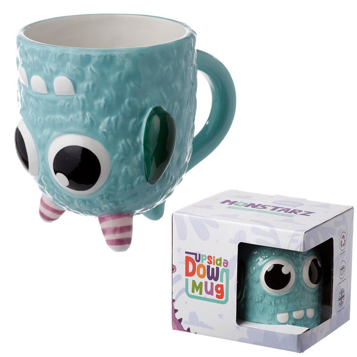 PUCKATOR Tasse 3D Monstruo Monstarz Azul 550ml en céramique - Non lavable au lave-vaisselle et micro-ondes