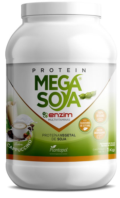 PLANTAPOL PROTEIN MEGA SOYA Protéine de soja Capuchino 1kg PLANTAPOL PROTEIN MEGA SOYA Protéine de soja Capuchino 1kg
