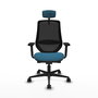 Chaise de Bureau Mardos traslack bali Piqueras y Crespo D036N2H Noir Vert pétrole