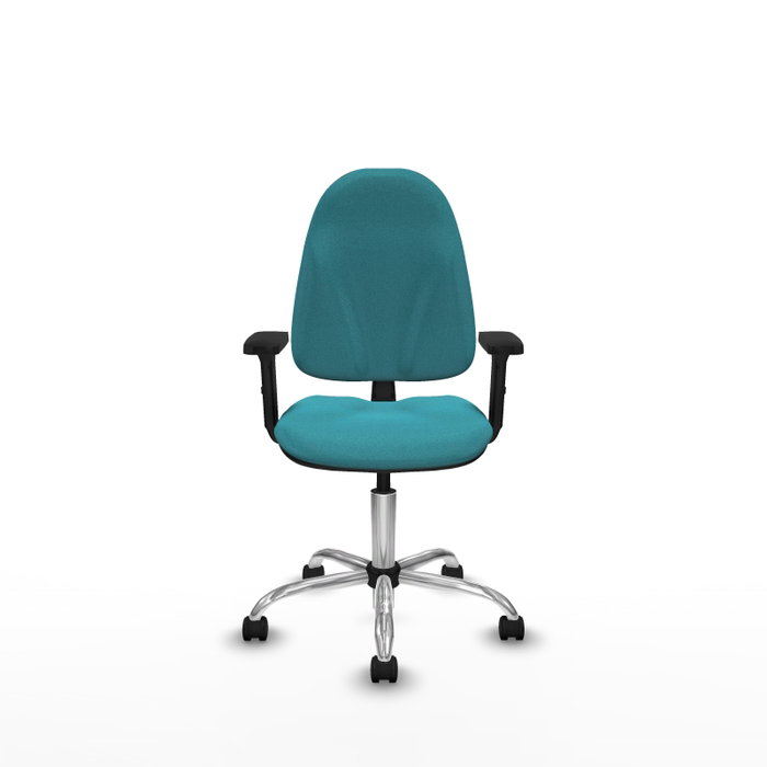 PIQUERAS Y CRESPO Chaise de bureau Algarra turquoise avec mécanisme de contact permanent PIQUERAS Y CRESPO Chaise de bureau Algarra turquoise avec mécanisme de contact permanent