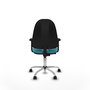 PIQUERAS Y CRESPO Chaise de bureau Algarra turquoise avec mécanisme de contact permanent