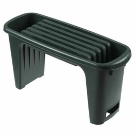 Nature Tabouret de jardinage 2-en-1 Vert avec coussin pour genoux