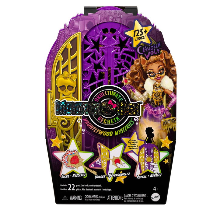 Monster High Poupée Clawdeen Wolf Skulltimate Secrets Hauntlywood Mysteries avec Garde-robe, Vêtements et Accessoires de Mode - Jeu de Découverte pour Enfants 4 Ans et Plus
