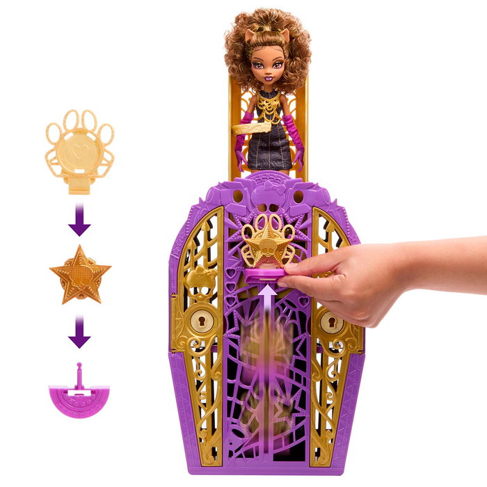Monster High Poupée Clawdeen Wolf Skulltimate Secrets Hauntlywood Mysteries avec Garde-robe, Vêtements et Accessoires de Mode - Jeu de Découverte pour Enfants 4 Ans et Plus