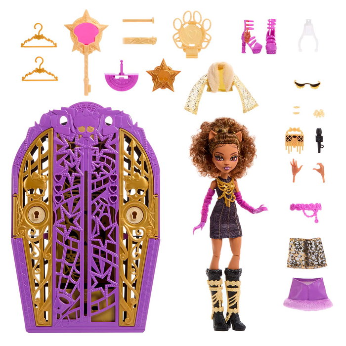 Monster High Poupée Clawdeen Wolf Skulltimate Secrets Hauntlywood Mysteries avec Garde-robe, Vêtements et Accessoires de Mode - Jeu de Découverte pour Enfants 4 Ans et Plus