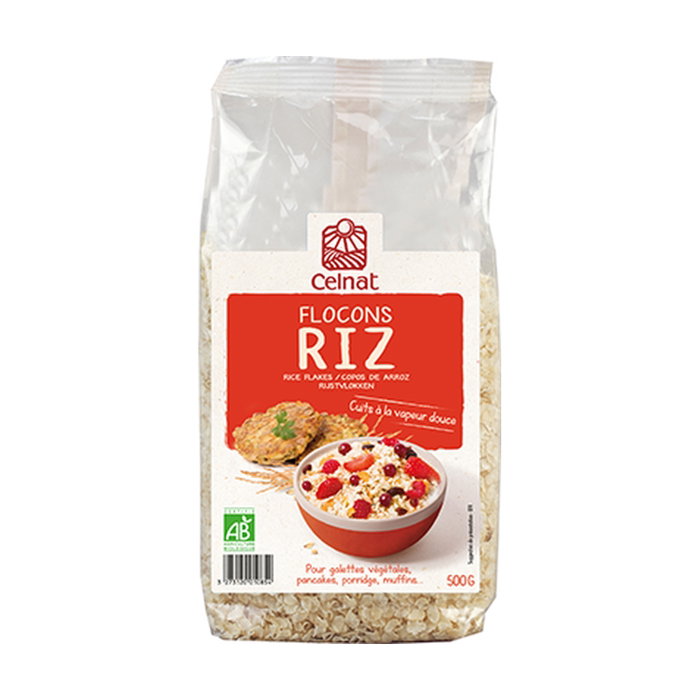 CELNAT Flocons de riz complet BIO 500g