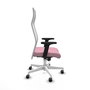 Piqueras y Crespo Chaise de Bureau Albacete Rose et Blanc