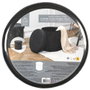 Home Deco Factory Pouf Pliable Noir avec Rangement