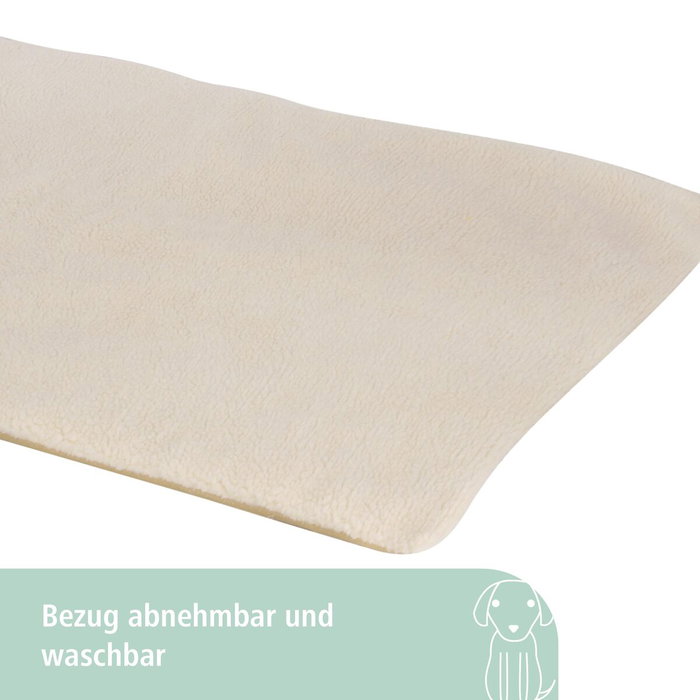 Kerbl Coussin Tapis thermique Theo beige 75 x 50 x 3 cm