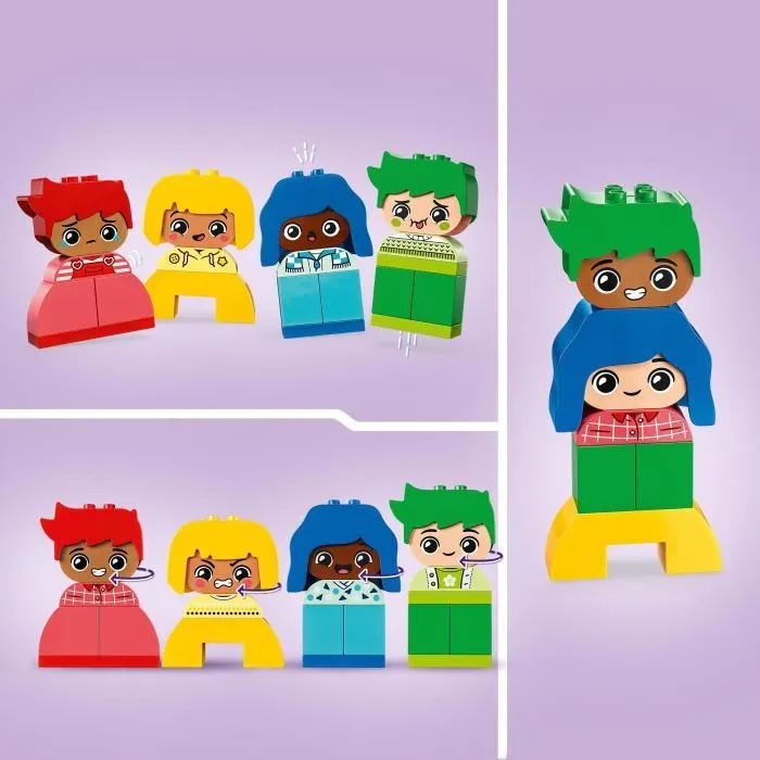 Lego DUPLO 10415 Mon Premier Jardin des Émotions, Jouet de Construction Éducatif pour Bébé avec 23 Briques Colorées et 4 Personnages