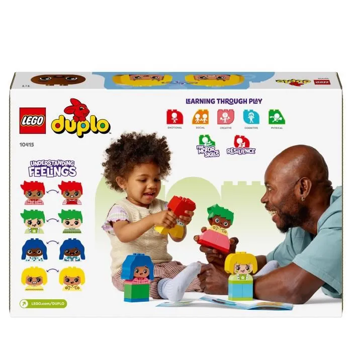 Lego DUPLO 10415 Mon Premier Jardin des Émotions, Jouet de Construction Éducatif pour Bébé avec 23 Briques Colorées et 4 Personnages