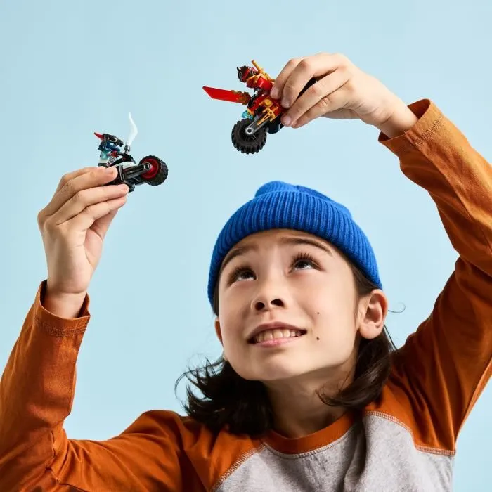 Lego Ninjago 71838 - Kai et la Course de Motos, Jeu de Construction avec 2 Motos et 2 Figurines Ninja pour Enfants Dès 6 Ans