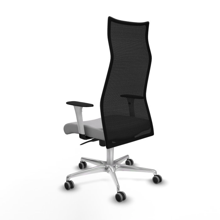 Piqueras y Crespo Chaise de Bureau Albacete Gris clair et Noir