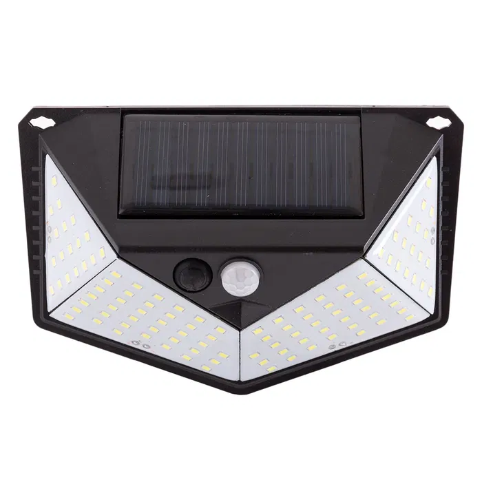 Applique LED Solaire 6000K IP65 avec détecteur de mouvement PIR HO-SW6080-PIR