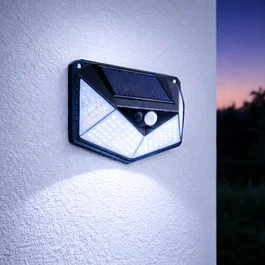 Applique LED Solaire 6000K IP65 avec détecteur de mouvement PIR HO-SW6080-PIR