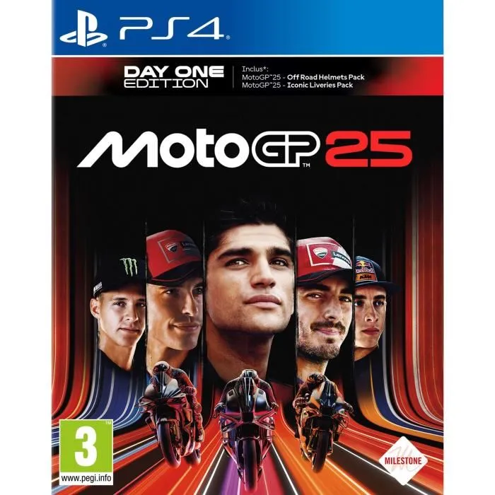 Milestone MotoGP 25 PS4 - Jeu de Course Virtuel Intense Milestone MotoGP 25 PS4 - Jeu de Course Virtuel Intense