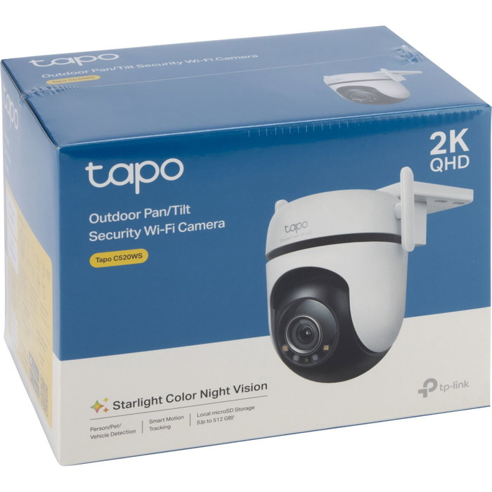 TP-Link Tapo C520WS Caméra de sécurité Wi-Fi extérieure Pan/Tilt 2K QHD