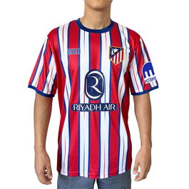 Maillot de Football à Manches Courtes pour Homme Atlético Madrid Official Home Jersey 24/25 M