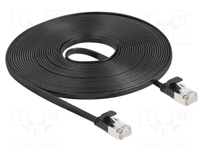 DELOCK Cordon de raccordement Cat 6a U/FTP 7,5m Noir DELOCK Cordon de raccordement Cat 6a U/FTP 7,5m Noir