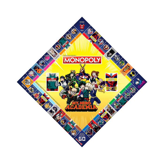 Eleven Force MONOPOLY - Jeu de société My Hero Academia Edition Limitée (Langue Espagnol, Z0493/Wm00826) - À partir de 8 ans