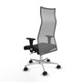 Piqueras y Crespo Chaise de Bureau Albacete Noir et Gris