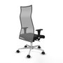Piqueras y Crespo Chaise de Bureau Albacete Noir et Gris