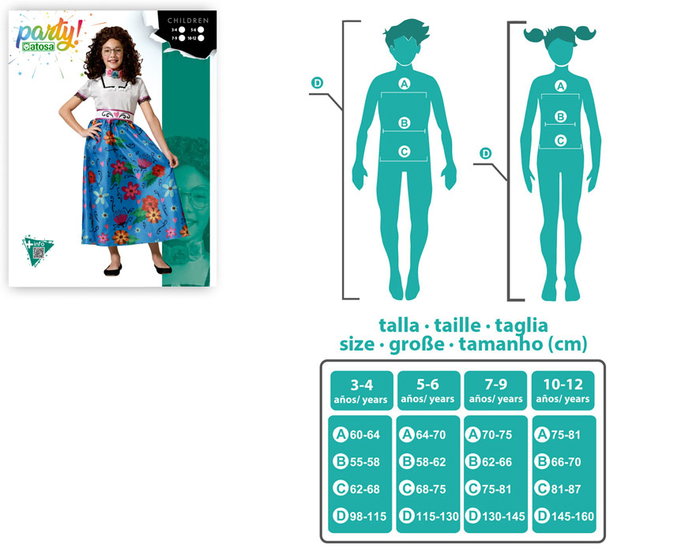 BigBuy Carnival Déguisement Colombiana Bleu pour Fille 7-9 Ans BigBuy Carnival Déguisement Colombiana Bleu pour Fille 7-9 Ans