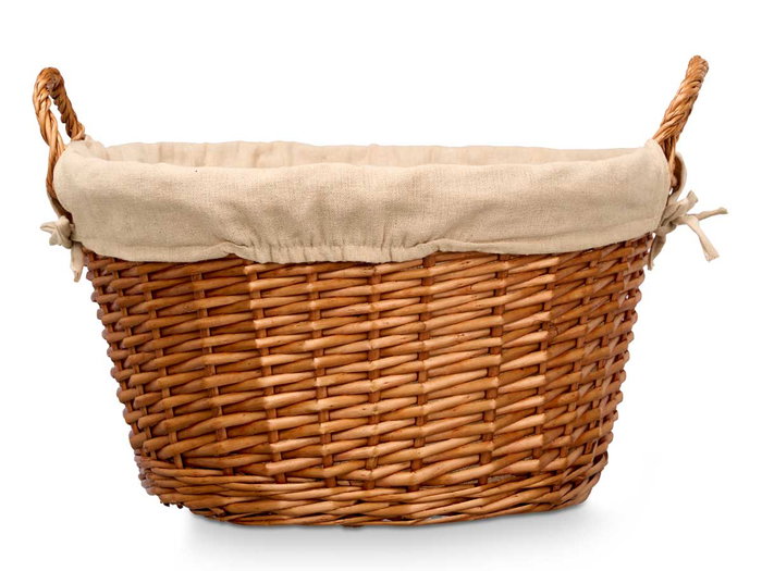 KIPIT Panier en osier rond avec anses KIPIT Panier en osier rond avec anses