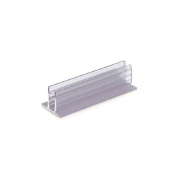 Edm Support adhésif pour affichage PVC transparent 75x25mm épaisseur max 4,5mm