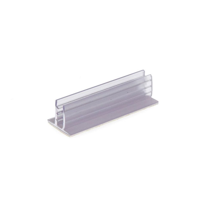 Edm Support adhésif pour affichage PVC transparent 75x25mm épaisseur max 4,5mm Edm Support adhésif pour affichage PVC transparent 75x25mm épaisseur max 4,5mm