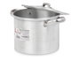 Kinvara Casserole en Aluminium 16 cm 2 L, Argenté, Compatible Gaz/Horno/Lave-vaisselle (Set de 6)