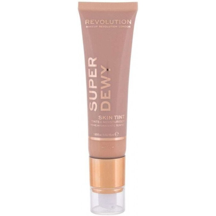 Makeup Revolution Superdewy Hydratant teinté - Teint Moyen - 55 ml - Crème de jour hydratante et légère Makeup Revolution Superdewy Hydratant teinté - Teint Moyen - 55 ml - Crème de jour hydratante et légère