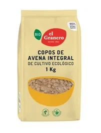 EL GRANERO Flocons d'Avoine Complets 1kg - Vegan, Riche en Fibres